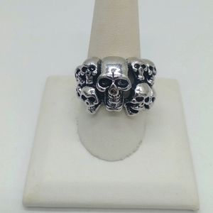 NWT Punk Skull 316L Stainless Steel Ring